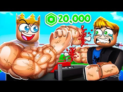 Roblox Arm Wrestle But I Paid 20,000 Robux!
