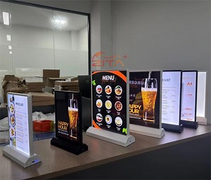 [Hot Item] A5 Size Double-Sided Rechargeable LED Lightbox for LED Light Menu