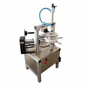 [Hot Item] Semi Automatic Toilet Hotel Round Soap Tea Cake Pleat Packing Wrapping Machine