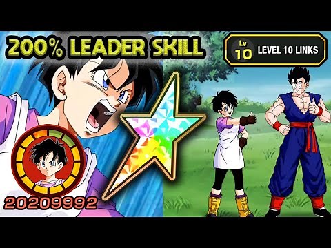 200% LEADER SKILL! 100% STR VIDEL SHOWCASE LEVEL 10 LINKS! Dragon Ball Z Dokkan Battle
