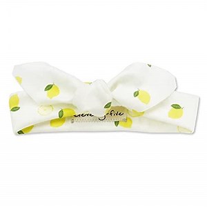 Organic Knotted Adjustable Headbands for Baby Girls - Lemon Slice