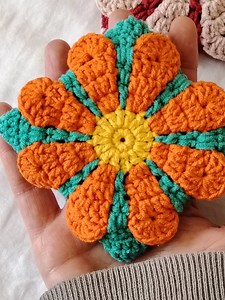 Crochet Vintage Coin Purse, Retro Flower Motif, Bohemian Style - Etsy