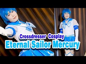 Cosplay Eternal Sailor Mercury | Japanese Crossdresser 4K Part-2-