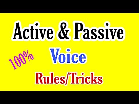 Active and Passive Voice in English Grammar | Active and Passive Voice Rules