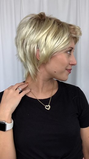 Femme & Flirty by Gabor in GL613/88SS SS Champagne Blonde 🥂✨ #wigsbypattispearls #thinhairsolutions #tryon #alternativehair #hairlosssolutions #hairconfidence #tryontuesday #gabor | Wigs by Patti's Pearls