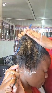 833K views · 12K reactions | Braided pondo #fblifestyle | Natty hair designs | Facebook