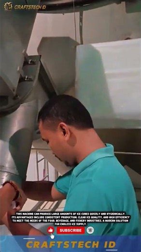 ❄️ Automatic Ice Cube Production Machine” #innovation #automaticmachine #technology