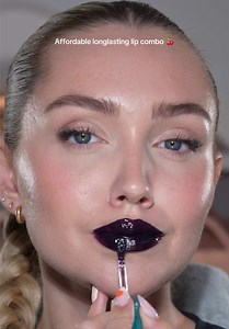 Affordable long lasting lip combo! Using @nyxcosmetics_uk lip IV in grape gushing and @L'Oréal Paris UK blur lip liner in Bordeaux bisou 🍒🫶🏻 #makeup #lipcombo #affordablelipcombo #lipstain #lipliner