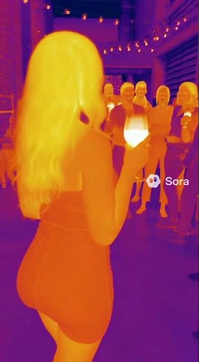 Thermal Cam Catches Hot Girl's "Fart Hat-trick"!