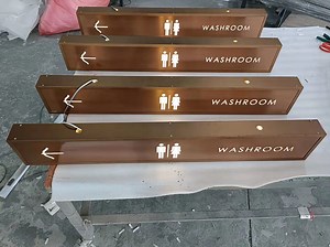 [Hot Item] Illuminated Directory Guide Wayfinding Signage LED Sign Washroom Sign