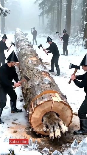 ⚡Hidden Jungle Inside a Tree! 🌳 Lumberjacks Cutting Giant Wood Logs | Amazing Nature Discovery