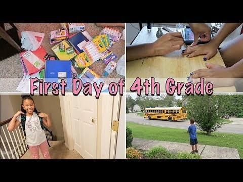 Getting Ready for School | First day of 4th Grade