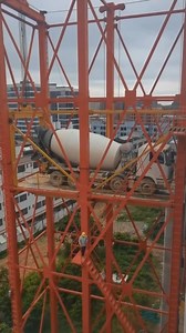 Elevator construction site transporting mixer truck | Natural Wild