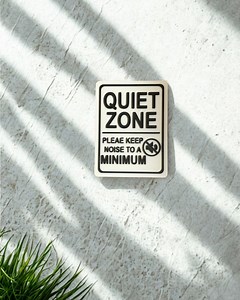 Quiet Zone Sign: 3D Printable Minimalist Design (STL File) - Etsy UK