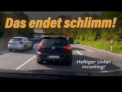 Nasty Rear-End Collision, Reckless Cutting Off and Crazy Close Calls! | #GERMAN #DASHCAM | #382