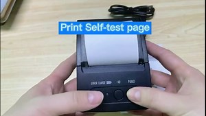Bluetooth Receipt Printer, 58mm Mini Thermal POS Printer Portable Personal Bill Printer for Restaurant Sales Retail, Compatible with Android