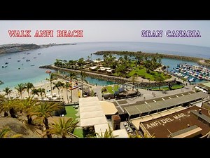 4K 🎥 WALK ANFI BEACH — HERMOSA ANFI DEL MAR 🌴⛵ ПРОГУЛКА ПО ПРЕКРАСНОМУ ПЛЯЖУ АНФИ ДЕЛЬ МАР