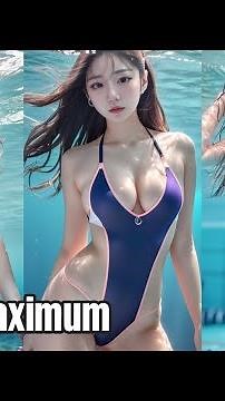 [4K] Ai High leg Swimsuit lookbook / AI 룩북 하이레그 수영복/ dive deeper