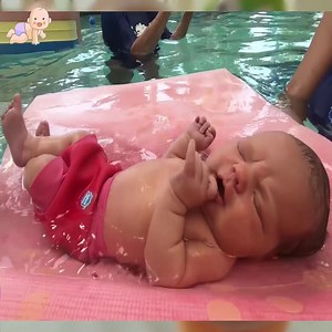 18K views · 196 reactions | 5 days old mom took her swimming for the first time #baby #babylove #newborn | Monkey story | Facebook