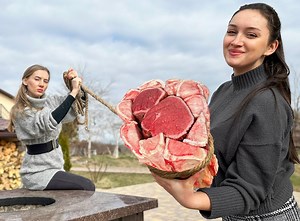 Baked Bone Marrow with Inexpressibly Tender Beef Meat From the Oven | Outdoor Chef