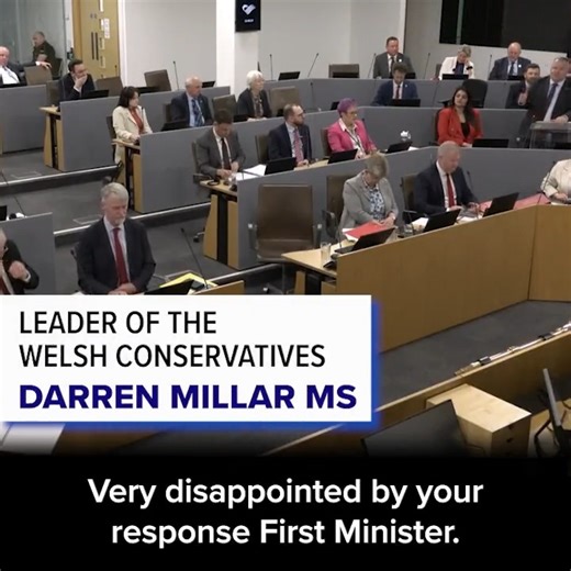 It is alarming that the Development Bank of Wales can provide funding to businesses run by convicted criminals who donate to Labour leadership campaigns yet excludes defence companies from receiving the same support. Darren Millar MS 👇 #FMQs | Welsh Conservatives