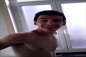 Two boys one Toilet.