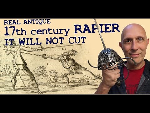 A REAL Antique 17th century RAPIER: Will it CUT?