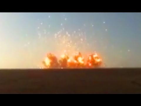 Massive Explosion Shockwave Hits Camera