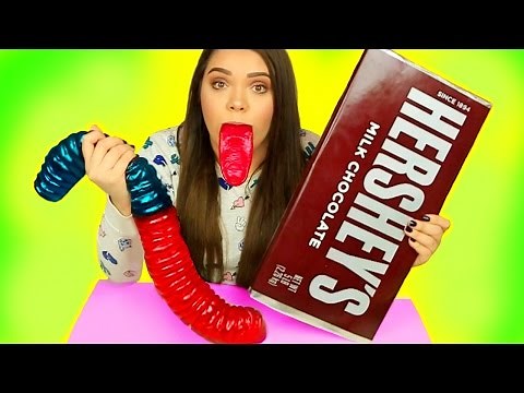 WORLD'S BIGGEST CANDY! Gummy Joker Tongue, Giant Hershey's, Giant Gummy Worm & More!