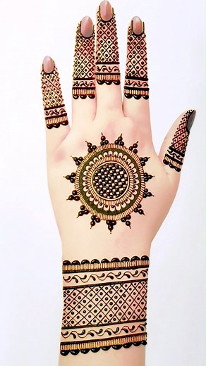 Special Rakhi & Teej mehndil Simple mehndi designs Front hand mehendi design arabic mehndi | Mehndi Design