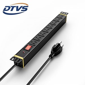 [Hot Item] Us Standard 15A 8-Way Socket PDU - Horizontal Installation Rack Mount Power Strip