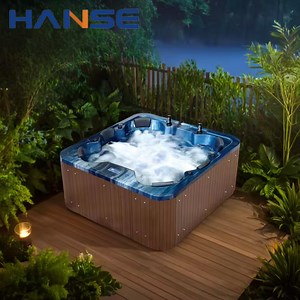 [Hot Item] Outdoor Cold and Hot Tubs with Waterfall Massage SPA