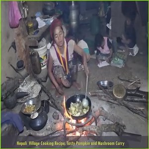 13K views · 304 reactions | Nepali Village Cooking Recipe, Tasty PUMPKIN and POTATOES Curry | Nepali Village Family | Facebook