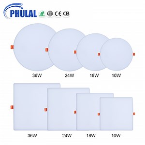 [Hot Item] Phulal Wholesale High Quality Indoor Home Lighting Recessed Mount 12W 18W 24W 36W 48W Round LED Ceiling Panel Light