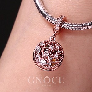 #GnoceUk Gnoce "Moon And Star" Personalized Pendant Engravable Photo Charm | Gnoce