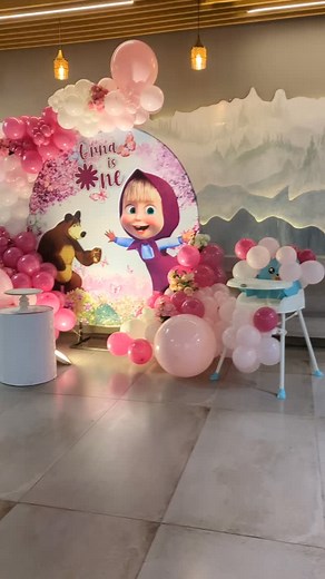 Masha and bear birthday theme decor Peshawar birthday planner . . . . . #love #foryou #viral | Festivars Decor