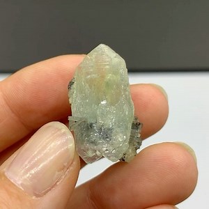 Prehnite and graphite from Merelani Hills (Tanzania) size: 2.7 cm, price: $80 ( shipping fee). We ship worldwide. To see more of our minerals visit www.SpiriferMinerals.com 1422 #spiriferminerals #spirifer #mineralcollecting #mineralspecimen #mineralcollection #rockhounding #rockhound #minerals #mineral #rocks #rock #fineminerals #mineralogy #geology #crystalsforsale #mineralsforsale #calcite #graphite #merelanihills #tanzanianminerals #prehnite #prehnitecrystal | Spirifer Minerals