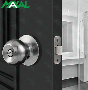 [Hot Item] Maxal 201/304 Stainless Steel Antique Nickel Privacy Function Tubular Knob Ball Lock