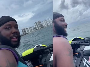 Karen Civil - Man tell his girlfriend to get off the jet...