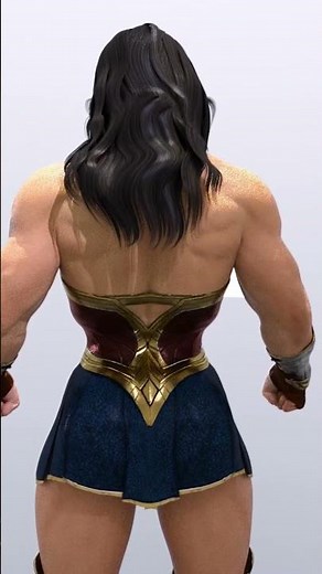 Realistic Wonder Women Muscle Growth Shorts
