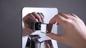 Shower Faucet Set 12IN Brass Rough-In Valve Body Trim Kit Rainfall Included Handle Accessories Complete 2 Functions with Rain Head and Handheld Bathroom Systems (12'', Chrome Polished)