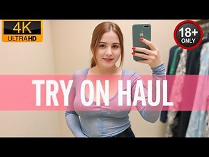 [4K] 2025 Transparent Try On Haul | No bra See Through | Curve Plus size Ideas Fashion x