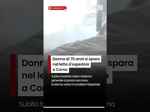 Donna di 75 anni si spara nel letto d'ospedale a Como