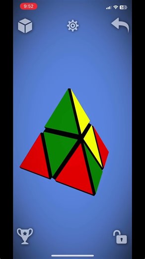 Solving on app | 2x2 Pyraminx