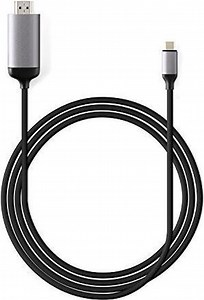 MINIX NEO-C-4KGR tussenstuk voor kabels USB-C HDMI Zwart, Grijs | bol