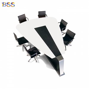 [Hot Item] Cool Meeting Table Triangle Shape Solid Surface Marble Stylish Office Meeting Table Price