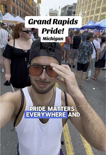 That is still so much support and love for the LGBTQ community in the US, this weekend I’ve been able to experience Grand Rapids Pride in Michigan which is super cute super queer community focused and just gives positive vibes all around. #grandrapids #pride #michigan