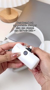 3 comments | Just found out my iWALK LinkPod Pro portable charger also can charge my AirPods Max!!凉 #iWALK #LinkPod #lifehack #airpodsmax | iWALK Global | Facebook
