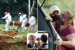 Covid killing 100 Brazilians an HOUR after President's ‘stop whining’ rant