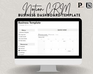 Notion CRM Solution Template - Perfect for Small Business Owners, Entrepreneurs, and Sales Professionals
